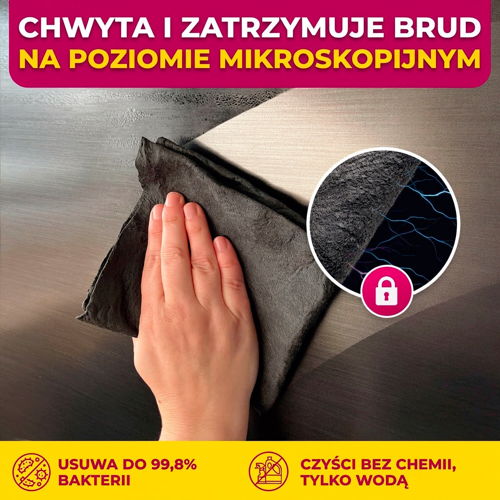 Magiczna Ściereczka z Mikrofibry (zestaw 5 sztuk)