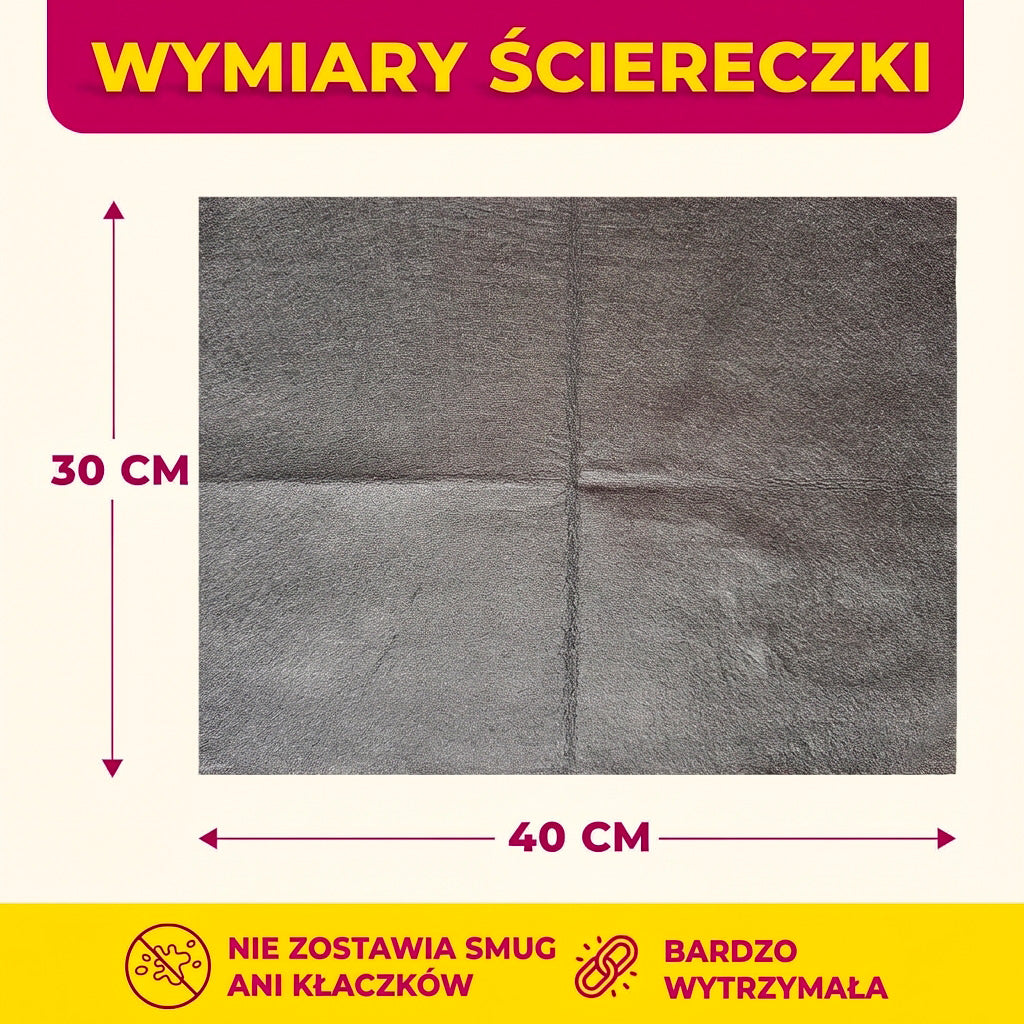 Magiczna Ściereczka z Mikrofibry (zestaw 5 sztuk)