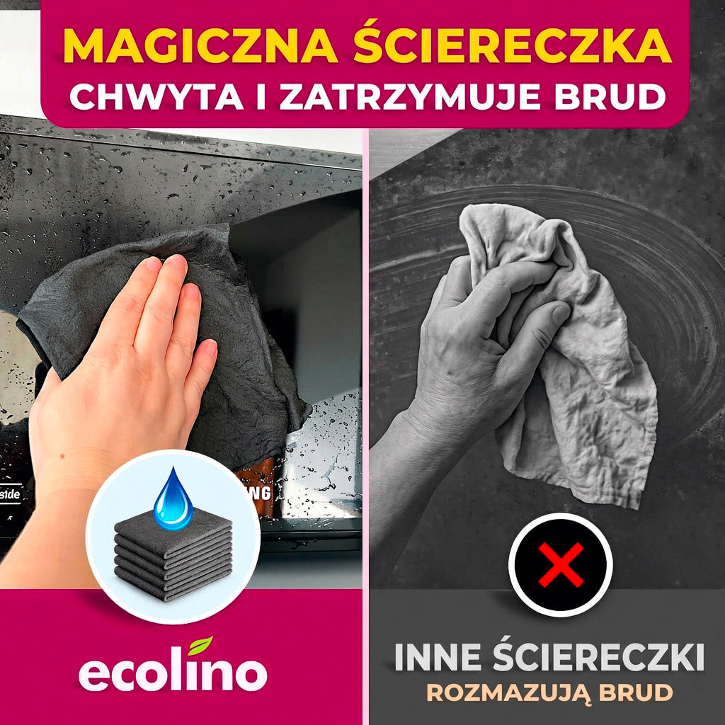 Magiczna Ściereczka z Mikrofibry (zestaw 5 sztuk)